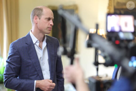 Le prince William, prince de Galles, anonce une exposition sur les sans-abri à la Saatchi Gallery à Londres pour sensibiliser la population le 7 juillet 2024. © Alpha Press / Bestimage