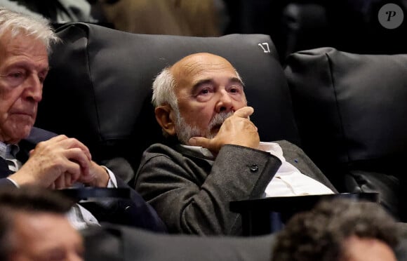 Gérard Jugnot ému aux larmes lors de l'hommage rendu à Michel Blanc lors de la soirée de clôture de la 6ème édition du festival Cinéroman à Nice, France, le 5 octobre 2024. © Bebert-Jacovides/Bestimage