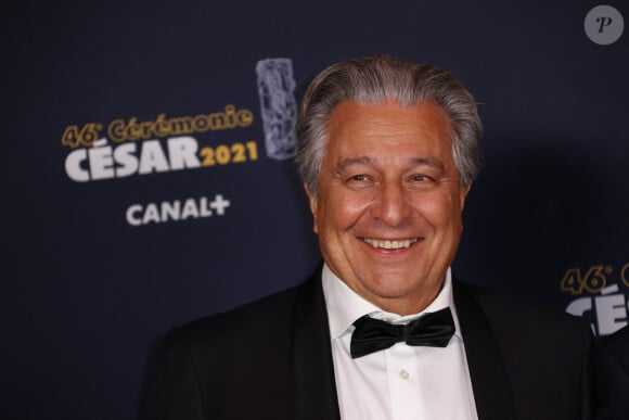 Christian Clavier lors du photocall lors de la 46ème cérémonie des César à l'Olympia à Paris, France, le 12 mars 2021.© Thomas Samson / Pool / Bestimage 