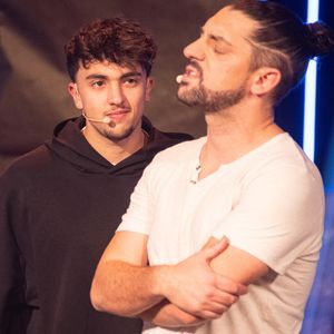 Inoxtag - Enregistrement de l'émission "Esprit dog christmas show" pour la chaîne YouTube au théâtre du Gymnase Marie Bell à Paris le 19 décembre 2022.