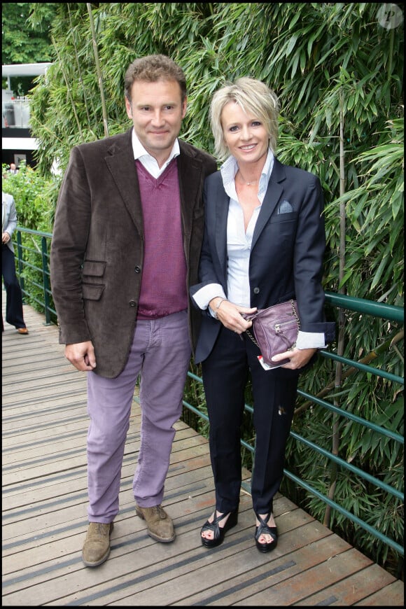 PIERRE SLED ET SOPHIE DAVANT - TOURNOI DE ROLAND GARROS 2009 - INTERNATIONAUX DE FRANCE - JOURNEE DU JEUDI 28 MAI