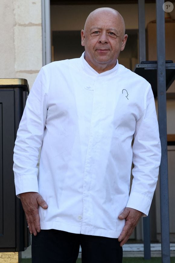 Le Chef Thierry Marx le 9 juillet 2023, au Restaurant Lalique - Château Lafaurie Peyraguey à Bommes en Gironde pour la Soirée Caritative de l'association "Les amis du Chef Jérôme" du chef étoilé Jérôme Schilling.