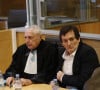 Pierre Palmade au tribunal de Melun avec ses avocats Me Alain Barsikian et Me Céline Lasek pour son procès pour blessures involontaires à la suite d'un accident de la route en février 2023 dans lequel sa voiture a percuté un autre véhicule à Melun. Le 20 novembre 2024. © Christophe Clovis / Bestimage