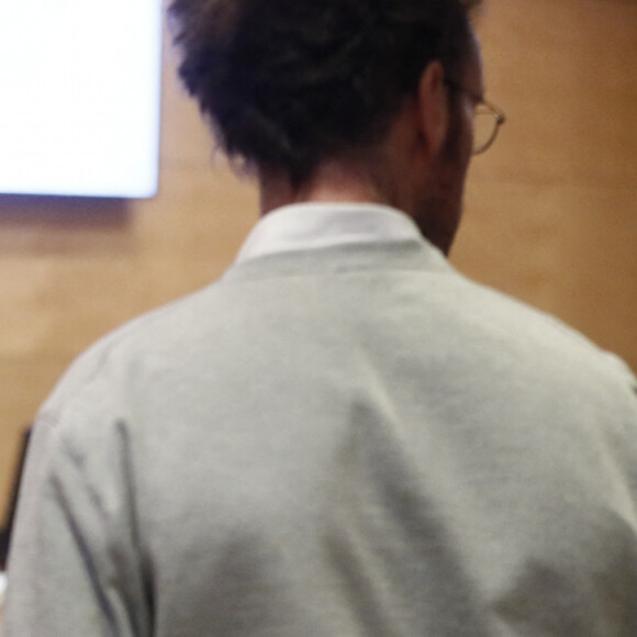 Mourad Battikh, avocat des victimes - Pierre Palmade au tribunal de Melun avec ses avocats pour son procès pour blessures involontaires à la suite d'un accident de la route en février 2023 dans lequel sa voiture a percuté un autre véhicule à Melun. Le 20 novembre 2024. © Christophe Clovis / Bestimage  Pierre Palmade in court in Melun with his lawyers for his trial for involuntary injury following a road accident in February 2023 in which his car collided with another vehicle in Melun. 