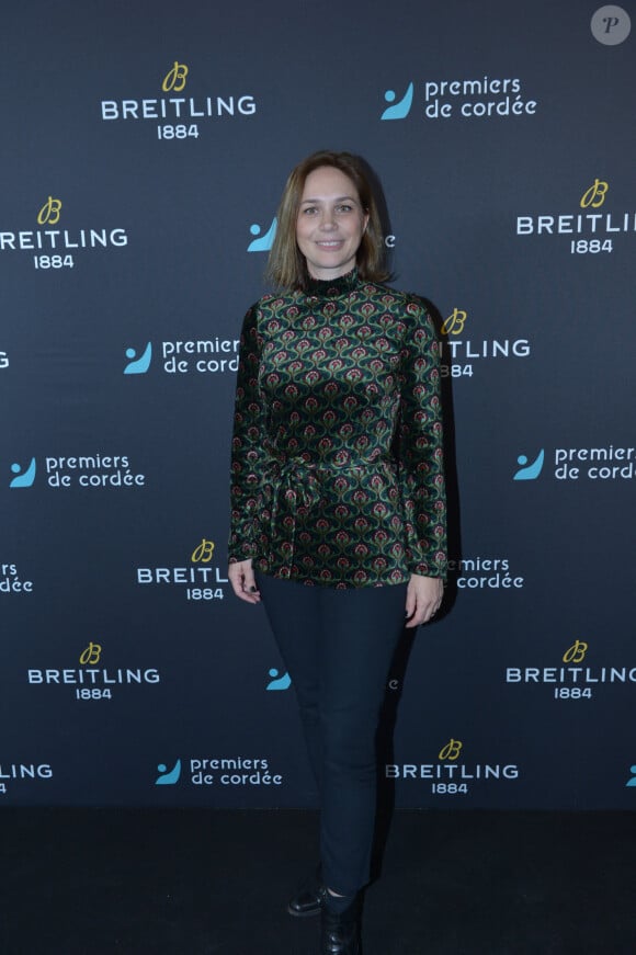 Nathalie Péchalat (nouvelle présidente de l'association "Premiers de Cordée") - Dîner de charité Breitling à la Samaritaine pour l'association "Premiers de Cordée" à Paris le 4 avril 2024.