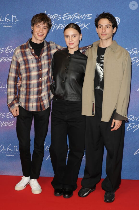 Paul Kircher, Angelina Woreth et Sayyid El Alami - Avant-première du film "Leurs enfants après eux" au cinéma Mk2 Bibliothèque à Paris le 21 novembre 2024. © Coadic Guirec/Bestimage