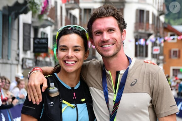 Et dans En pleine forme (éd. Marabout), la scientifique, qui partage sa vie avec Stanislas Gruau, dévoile une lacune alimentaire française.
Exclusif - Marine Lorphelin (Miss France 2013) participe et finit la course MCC, 40 kms et 2300m de dénivelé positif, en marge de l'Ultra Trail du Mont Blanc (UTMB) à Chamonix le 26 août 2024. Son compagnon Stanislas Gruau l'a soutenu sur tout le parcours © Romain Doucelin / Bestimage