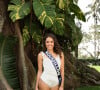 Avec un maillot 1 pièce
Cassiopée Rimbaud, Miss Roussillon, en maillot de bain, candidate pour l'élection de Miss France 2025.