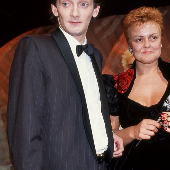 Il s'étaient connus à la fin des années 80 dans l'émission La Classe.Photo d'archives datée du 2 février 1991 de Pierre Palmade et Muriel Robin assistant aux 6e Victoires de la Musique à Paris, France. Photo par Pascal Baril/ABACAPRESS.COM