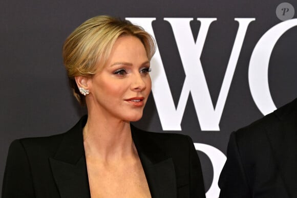 La princesse Charlene de Monaco a participé à la cérémonie des World Rugby Awards 2024 à la salle des Etoiles à Monaco, le 24 novembre 2024. © Bruno Bebert/Bestimage