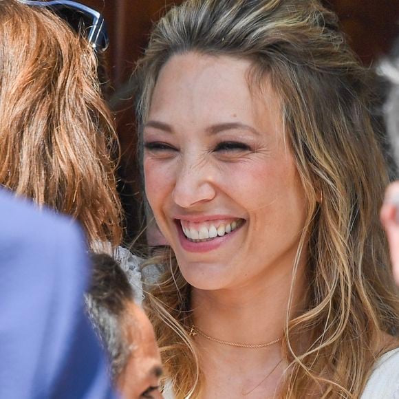 Mariage de Laura Smet et Raphaël Lancrey-Javal à l'église Notre-Dame des Flots au Cap-Ferret le jour de l'anniversaire de son père Johnny Hallyday le 15 juin 2019.