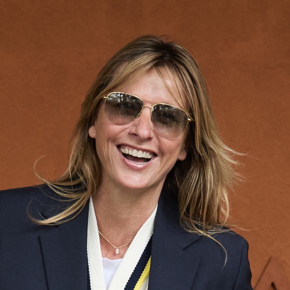 Sarah Poniatowski - Les célébrités au village lors des Internationaux de France de tennis de Roland Garros 2024 à Paris. Le 5 juin 2024. © Jacovides-Moreau/Bestimage