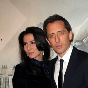 Gad Elmaleh et sa compagne Marie Drucker arrivent à la première de 'La Rafle' au Gaumont Marignan à Paris, France, le 8 mars 2010. Photo par Nicolas Briquet/ABACAPRESS.COM