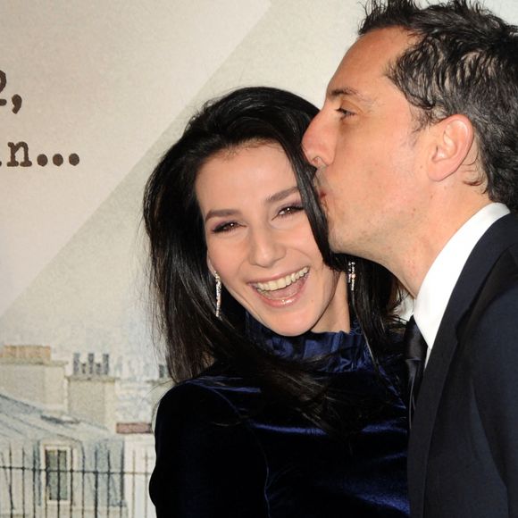 Gad Elmaleh et sa compagne Marie Drucker arrivent à la première de 'La Rafle' au Gaumont Marignan à Paris, France, le 8 mars 2010. Photo par Nicolas Briquet/ABACAPRESS.COM