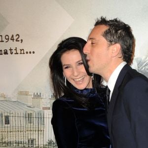 Gad Elmaleh et sa compagne Marie Drucker arrivent à la première de 'La Rafle' au Gaumont Marignan à Paris, France, le 8 mars 2010. Photo par Nicolas Briquet/ABACAPRESS.COM