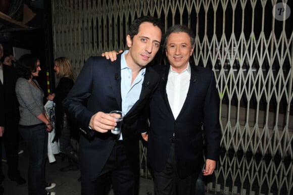 Gad Elmaleh et Michel Drucker lors de l'enregistrement de Vivement Dimanche le 11 mars 2009 à Paris, France. Photo par Max Colin/ABACAPRESS.COM