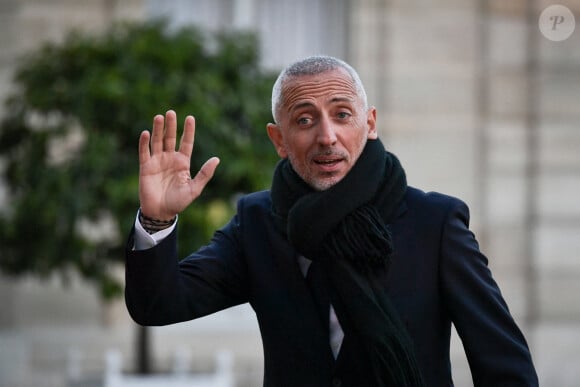 L'humoriste et acteur maroco-canadien Gad Elmaleh arrive pour un dîner lors du XIXème Sommet de la Francophonie au Palais de l'Élysée à Paris, le 4 octobre 2024. Photo par Firas Abdullah/ABACAPRESS.COM