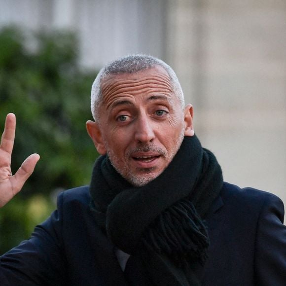 L'humoriste et acteur maroco-canadien Gad Elmaleh arrive pour un dîner lors du XIXème Sommet de la Francophonie au Palais de l'Élysée à Paris, le 4 octobre 2024. Photo par Firas Abdullah/ABACAPRESS.COM