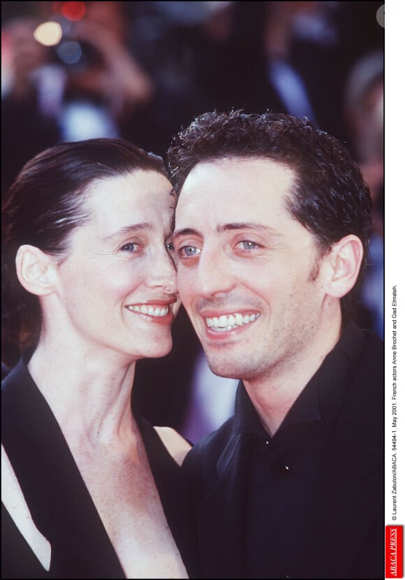 Gad, quant à lui, avait eu une histoire avec Anne Brochet...© Laurent Zabulon/ABACA. 54494-1. May 2001. French actors Anne Brochet and Gad Elmaleh.