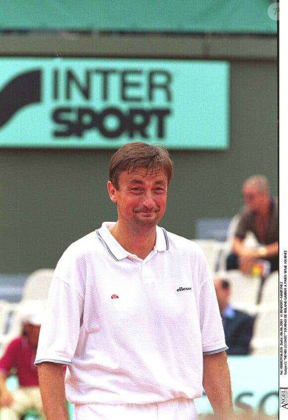 En tant que tennisman de haut niveau
Henri Leconte à Roland Garros.