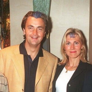 Henri Leconte et ses parents, défilé de mode Christian Dior, 1998 Paris.