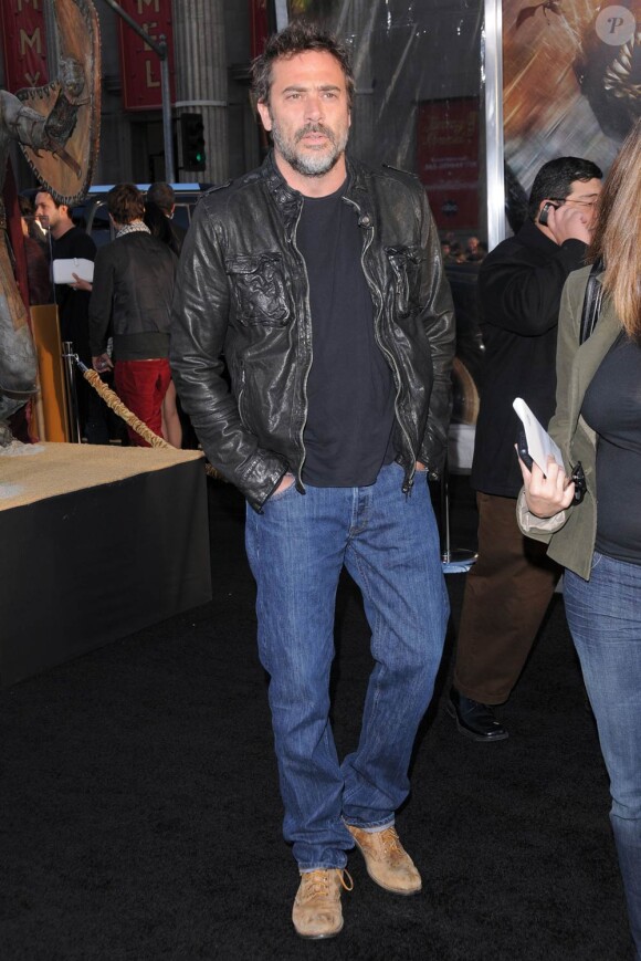 Jeffrey Dean Morgan, à l'occasion de l'avant-première américaine du Choc des Titans, qui s'est tenue au Graumann's Chinese Theatre d'Hollywood, à Los Angeles, le 31 mars 2010.