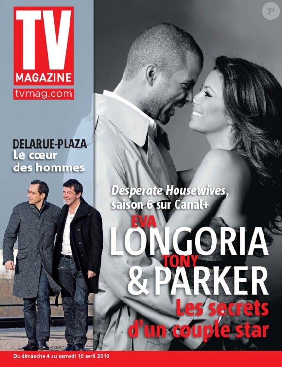 Eva Longoria et Tony Parker en couverture de TV Magazine