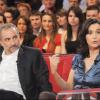 Antoine Duléry et Pascale Pouzadoux lors de l'enregistrement de l'émission Vivement Dimanche diffusée le 4 avril 2010 sur France 2