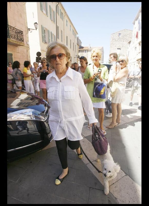 Bernadette Chirac à Saint-Tropez