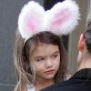 Katie Holmes et sa fille Suri à New York, le 8 avril 2010