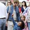 Heidi Klum et ses enfants sont allés faire quelques course à The Grove à Los Angeles. Le 18 avril 2010