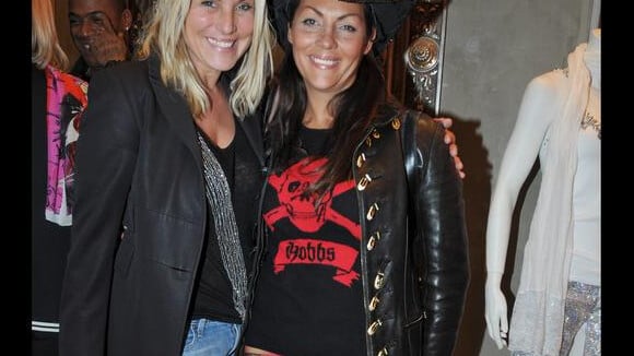 Hermine de Clermont Tonnerre et Sophie Favier avec les Rolling Stones avant leur départ... à Cannes ! Ben non ! (réactualisé)
