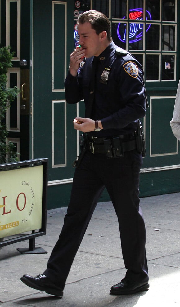 Channing Tatum sur le tournage de Son of No One à New York le 21 avril 2010