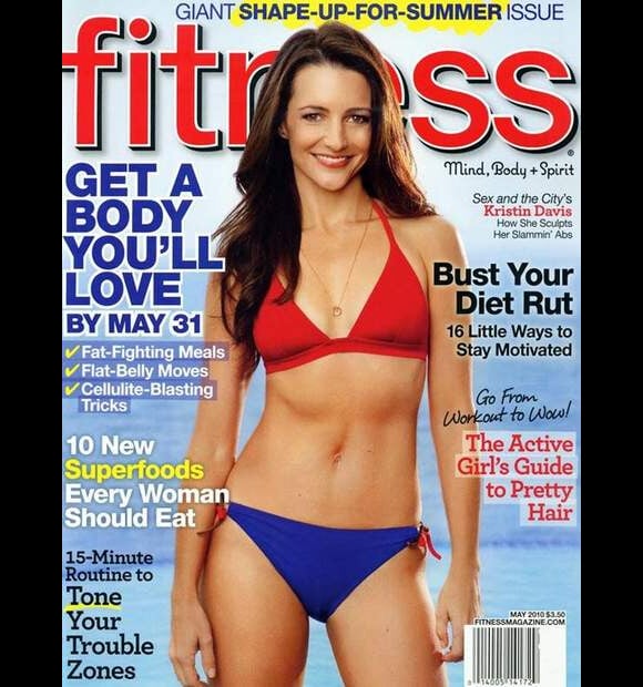 Kristin Davis sublime sur la couverture de Fitness
