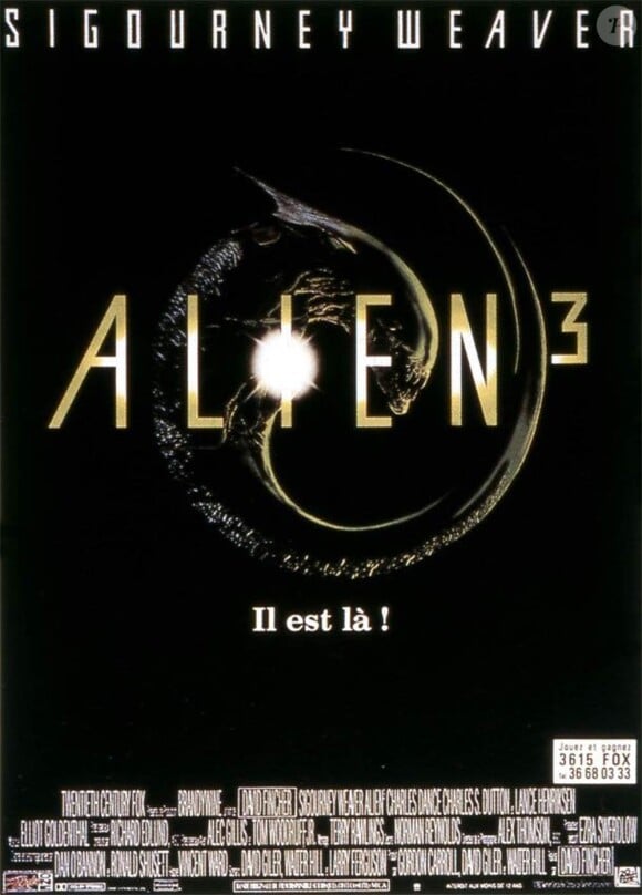L'affiche d'Alien 3, de David Fincher, sorti en 1991.