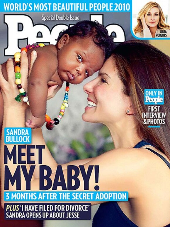 Sandra Bullock et son fils Louis, pour le magazine People, le 27 avril 2010 !