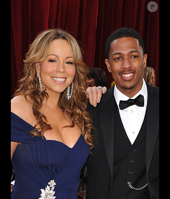 Mariah Carey et Nick Cannon lors de la cérémonie des Oscars en mars 2010