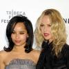 Zoe Kravitz et Rachel Zoe lors du dîner Chanel pour le festival de Tribeca le 28 avril 2010