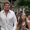 David Hasselhoff et sa fille Taylor Ann font un peu de shopping chez Calvin Klein dans le quartier de Soho à New York le 4 mai 2010