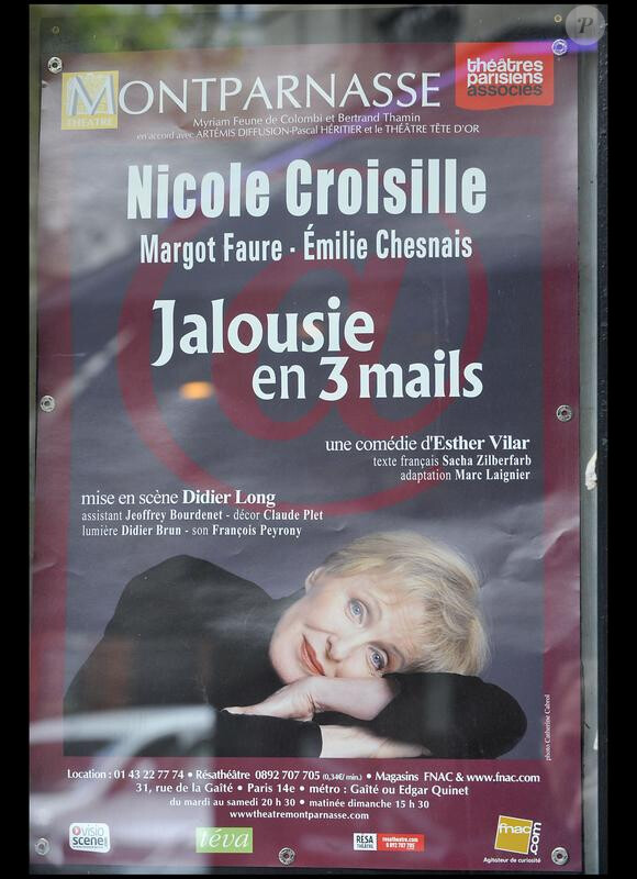 Nicole Croiseille  dans la pièce "Jalousie en trois mails" (4 mai 2010)