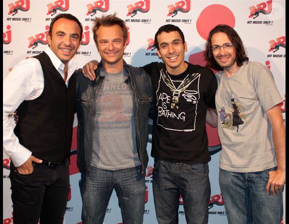 David Hallyday au 6/9 de NRJ avec Nikos, Mustapha et Florian le 6 mai 2010