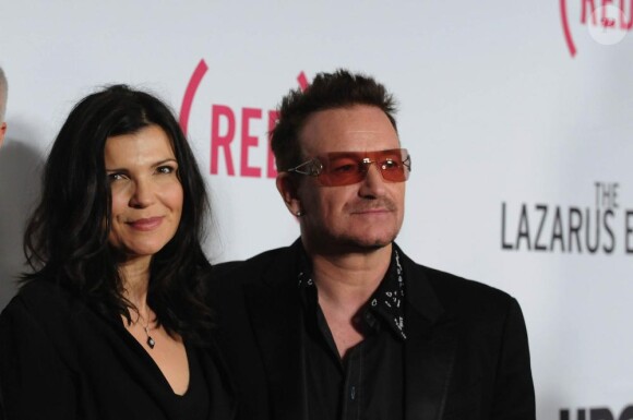 Bono et son épouse à la première de The Lazarus Effect, à New York. 04/05/2010