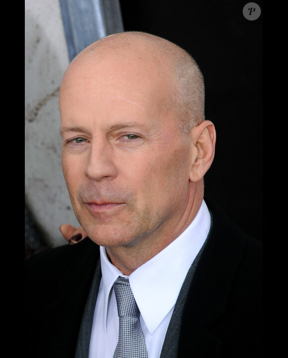 Bruce Willis à New York en février 2010