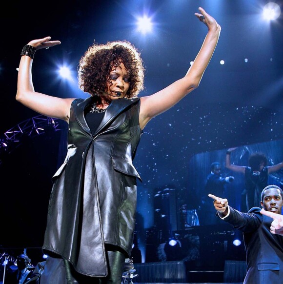 Whitney Houston sur scène à Berlin, le 12 mai 2010