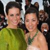 Evangeline Lilly et Michelle Yeoh lors de la montée des marches de Cannes. Le 15 mai 2010.