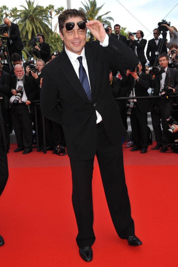 Benicio Del Toro lors du 63ème Festival de Cannes en mai 2010