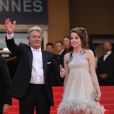 Alain Delon au côté de sa fille Anouchka lors du 63ème Festival de Cannes en mai 2010