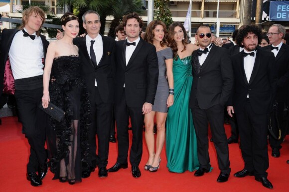 L'équipe de Carlos, avec notamment les acteurs Nora Von Waldstaetten, Alexander Scheer et Edgar Ramirez, le 19 mai 2010 durant le 63e festival de Cannes.