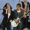 Les Jonas Brothers et Demi Lovato, qui figurent au casting du téléfilm Camp Rock 2, étaient les invités de l'émission Good Morning America, le vendredi 21 mai.