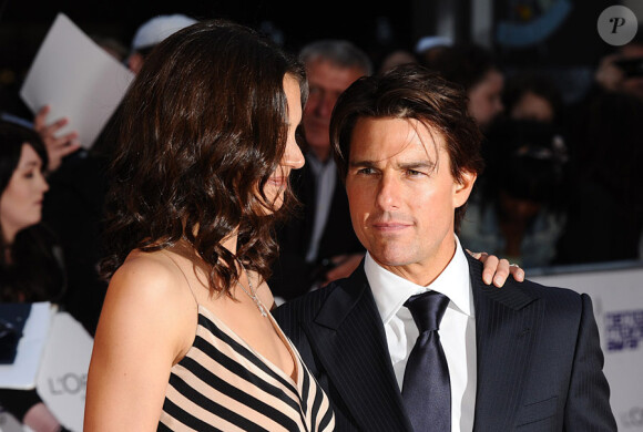 Katie Holmes et Tom Cruise lors de la soirée des National Movie Awards à Londres le 26 mai 2010
